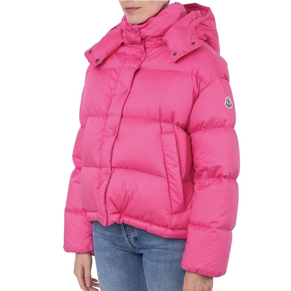 Moncler Onia Giubotto Cropped Quilted Down Jacket Pink Size 3 Medium New